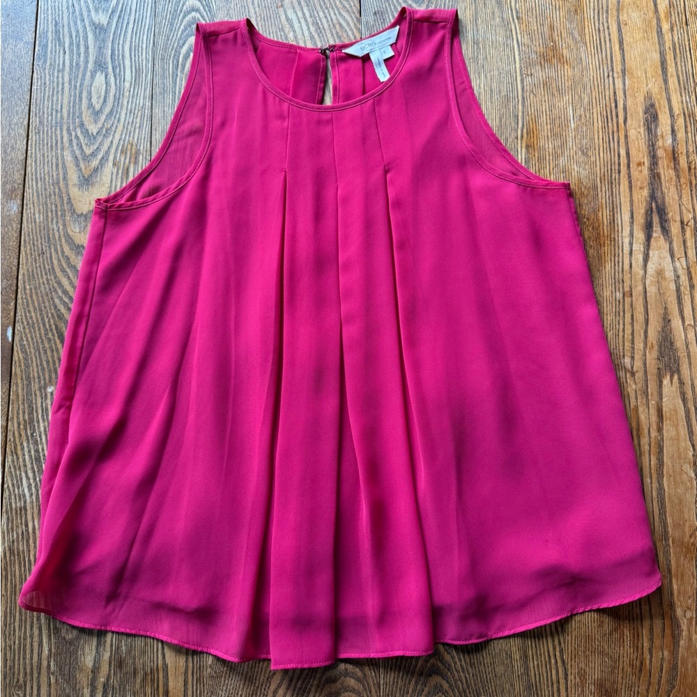 BCBGeneration Pink Pleated Blouse